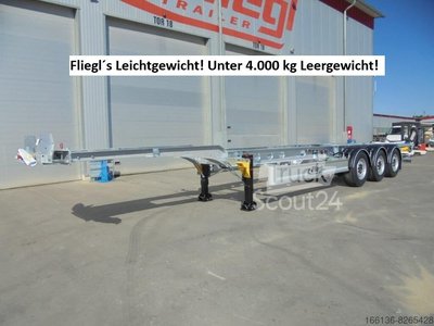 Полуприцепы Контейнер шасси Fliegl SDS 380 Gooseneck жёсткие 40 световых новинок