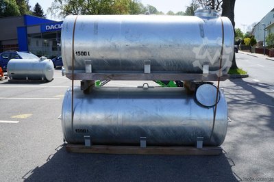 Water barrel galvanized 1500 liters