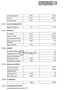 Wytłaczarka jednośrubowa CINCINNATI Talos 45- 30 G