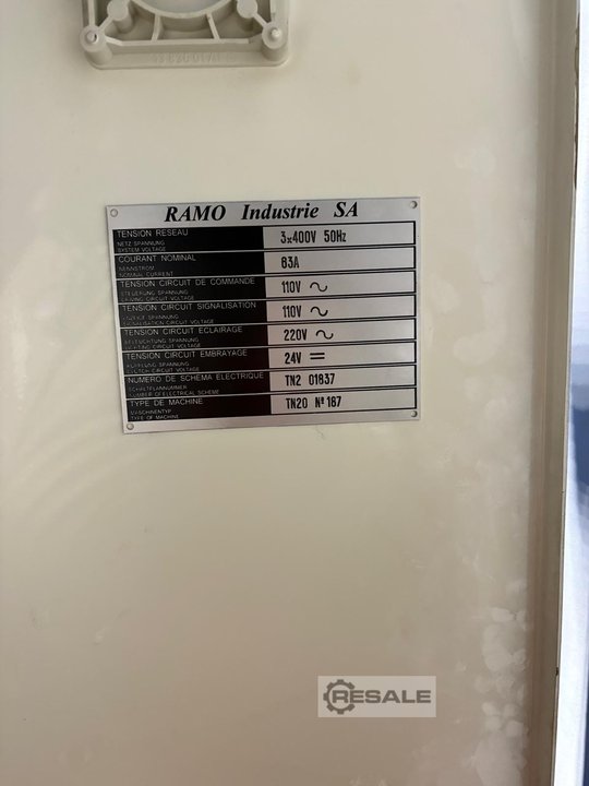 CNC верстати RAMO INDUSTRIE SA TN20