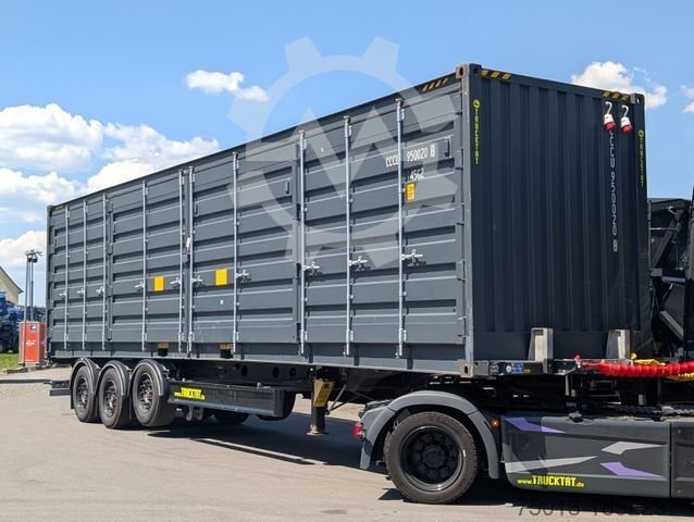 FLIEGL 3- Achs Chassis 40 FT z pojemnikiem HC, Side Open