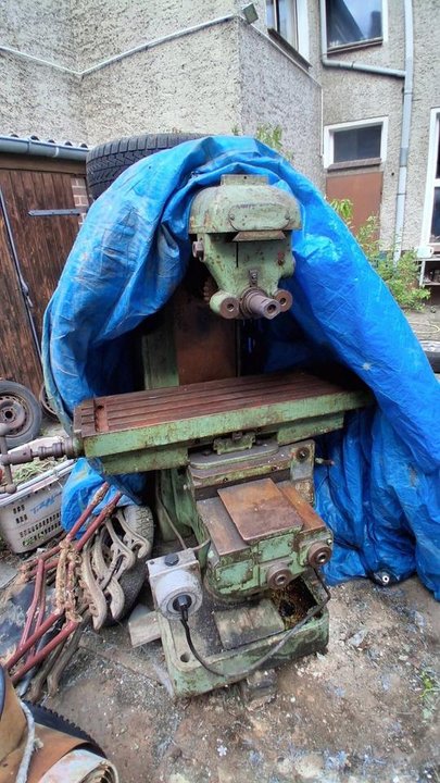 GDR Milling Machine VEB Engelsdorf Machine Tools