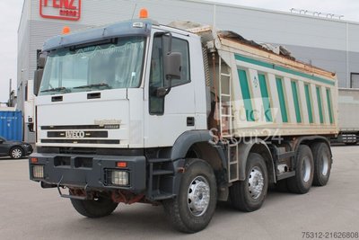 Kipper Truck Iveco EuroTrakker 440 E3 Retarder 8x4 Климат 50% использованных шин