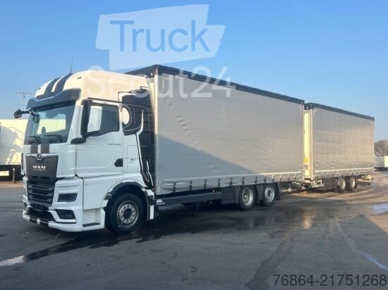 Грузовик Pritsche & Plane MAN TGX 26.480 6X2, PRITSCHE-PLANE JUMBO-ZUG, H&W TANDEM