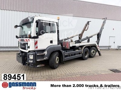 Tilt truck MAN TGS 26.480 6x2-4 BL, winter service equipment, used