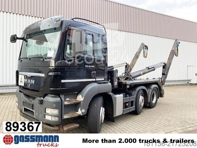 Tilt truck MAN TGS 26.400 6x2-4 BL with front steering/lift axle used