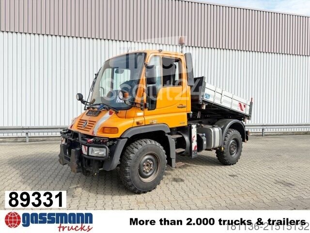 Unimog U 300 4x4, Kipper, municipal hydraulics, used power take-off shaft