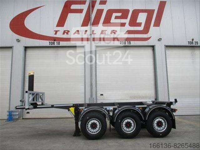 Semi-trailers Container chassis Fliegl SDS 380 Kippchassi for 1x 20 new
