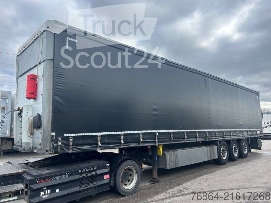 semi-trailers with Pritsche & Plane SCHMITZ SCB S3T, VARIOS, LIFTACHSE, EDSCHA-VERDECK, used