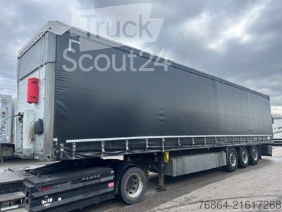 semi-trailers with Pritsche & Plane SCHMITZ SCB S3T, VARIOS, LIFTACHSE, EDSCHA-VERDECK, used