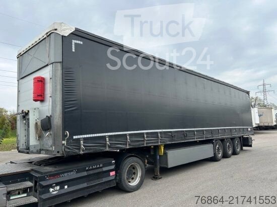 Used semi-trailers with Pritsche & Plane SCHMITZ SCB S3T, VARIOS, LIFTACHSE, EDSCHA-VERDECK