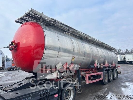 Использованы полуприцепы FELDBINDER TANKAUFLIEGER, 33.000L, 4 KAMMERN