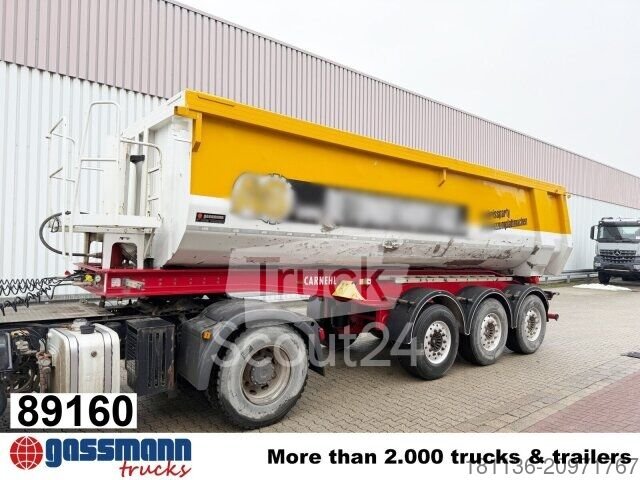 Kipper semi-trailer Carnehl CHKS /AH, Alumulde ca. 26m , used lift axle