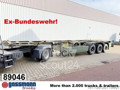 Doll U-74.0 3-axis container chassis, 2x20/20/30/40ft, used