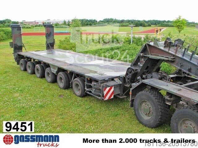Low loader semi-trailer Kässbohrer SLT 56 t, elephant (Franziska) EX BW used