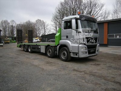 Lkw MAN 35.400 se Zanner Plateau, rampy, vítr použitý