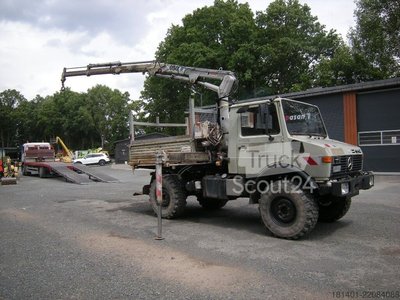 Mobilní jeřáb Mercedes-Benz Unimog U 1250 / U427 / 11 použitý s jeřábem