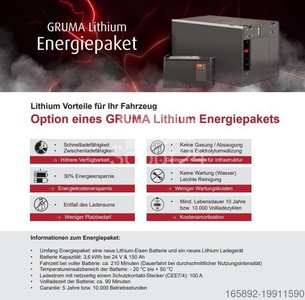 Gabelstaplerbatterie NEUES GRUMA LITHIUM ENERGIEPAKET 24 Volt 2 PzS 150 Ah gebraucht