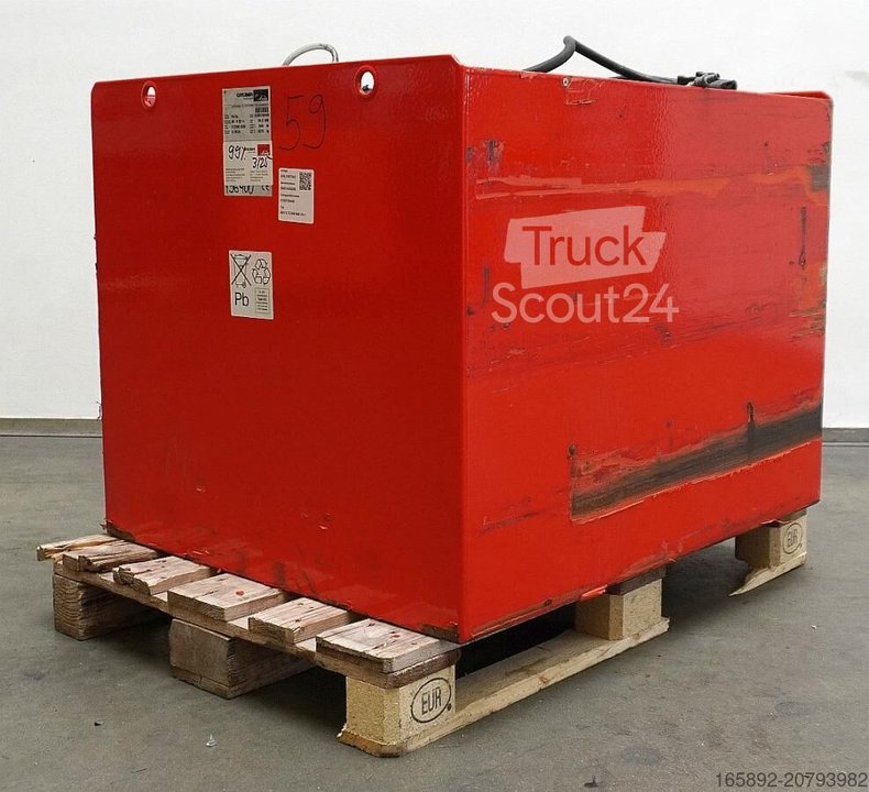 Gabelstaplerbatterie GRUMA 80 Volt 5 TCSM 840 Ah gebraucht
