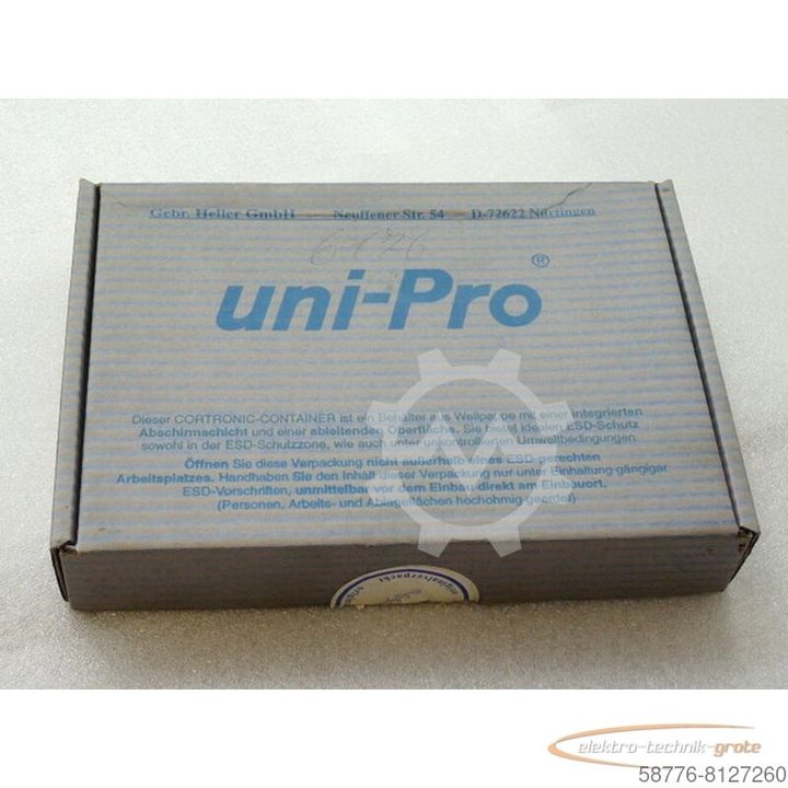 Heller SL90 F A 23 vložka karty Uni Pro CNC 90 - v otevřené OSP