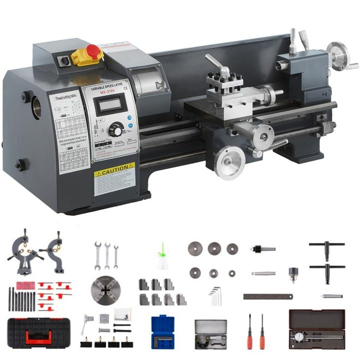 8x16 inch metal lathe for precise machining