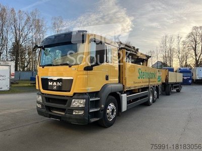 Autokran MAN TGS 26.400 Materiál truck s nakládacím jeřábem Atlas 210.2