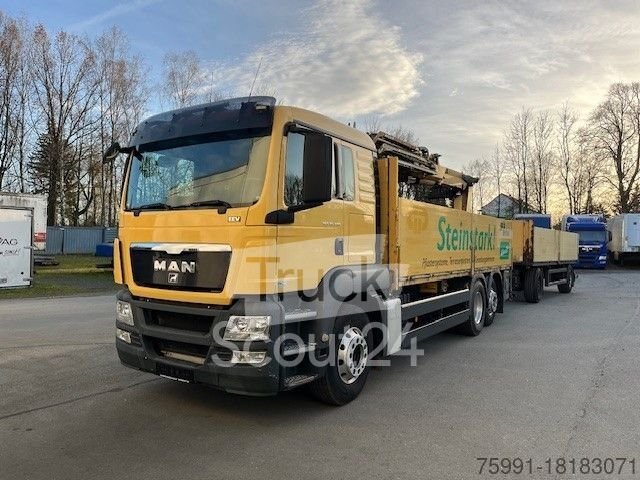 Truck s Pulp (open) MAN TGS 26.400 Materiál truck s nakládacím jeřábem Atlas 210.2