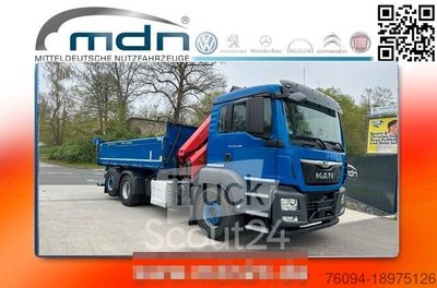 Dreiseitenkipper LKW MAN TGS 26.460 6x2 Kipper KRAN Greifer lift/lenk gebraucht
