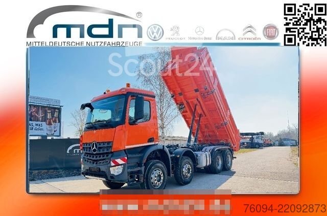 Kipper LKW MERCEDES-BENZ Arocs 4142 8x4 MEILLER Kipper Bordmatik gebraucht