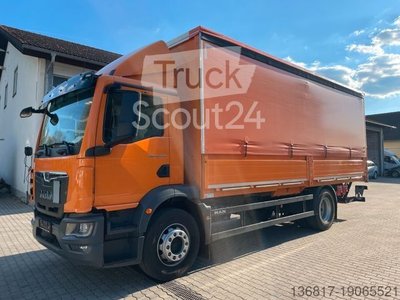 LKW mit Pritsche & Plane MAN TGM 18.290 Plane Bordwände LBW Dautel gebraucht