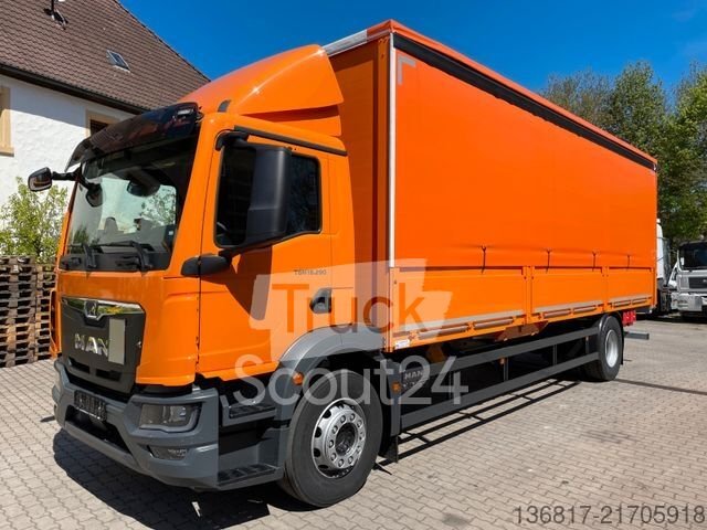 LKW mit Pritsche & Plane MAN TGM 18.290 NEUW Plane Bordwand Edscha Vorb. Stap gebraucht