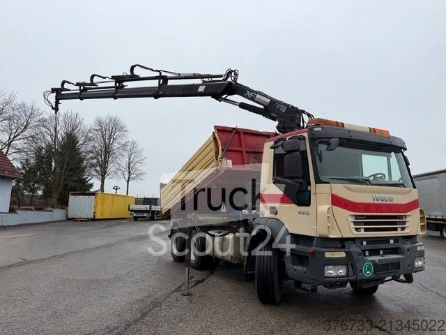 Тристоронній вантажівка IVECO Trakker AD380T45 6x4 5 ручний Intarder HIAB використовується