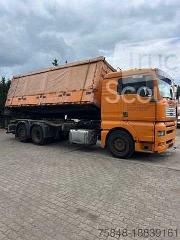 Тристоронній навантажувач MAN TGA 26.460 6x2 зерновий наконечник перемикач-німецький використовується
