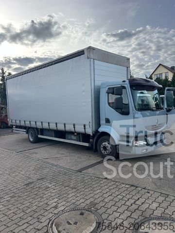 Вантажівки з Pritsche & Plane RENAULT Midlum d-Anhanger використовуються