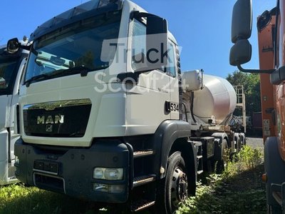 Бетонний змішувач вантажівка MAN TGS 18.400 HydroDrive + напівпричепів використовується 10см3