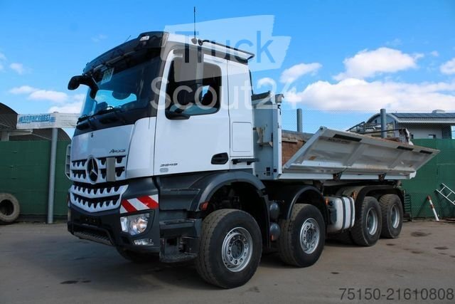 Тристоронній вантажівка MERCEDES-BENZ 3545 8x4 BB RETARDER BORDMATIK AHK No: 268 використовується