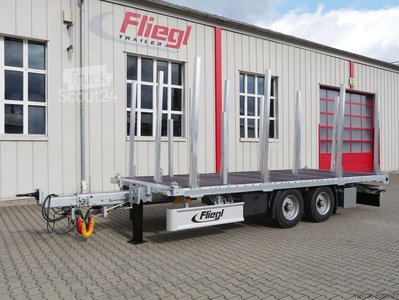 Tandem Pendant Wood Fliegl TPS 118 Plateau 6,2m for wood new