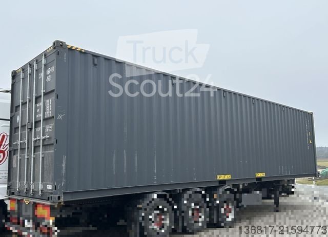semi-trailer replacement chassis Seecontainer 40 ft High Cube container new used