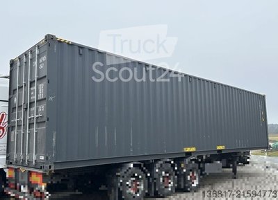semi-trailer replacement chassis Seecontainer 40 ft High Cube container new used
