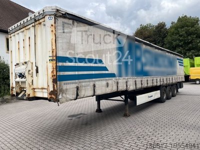 Semi-trailers with Pritsche & Plane KRONE SD Plane Edscha Bordwands Plane Steering axis used