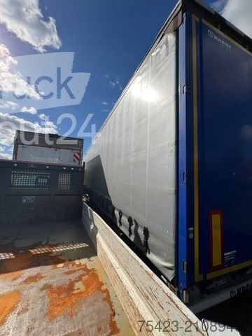 Semitrailers with Pritsche & Plane KRONE SD Mega Liner Edscha used