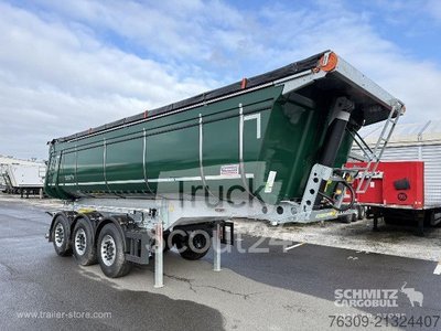 Tilter semi-trailer Schmitz Cargobull Kipper steel round trough thermomulde 24m used