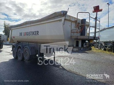 Kipper semi-trailer Langendorf Kipper steel round trough 24m used