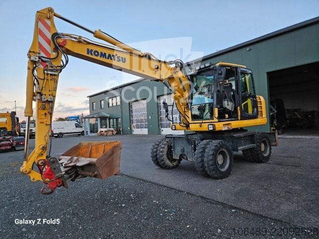Mobile excavator KOMATSU PW 148 - 8 quick changers used