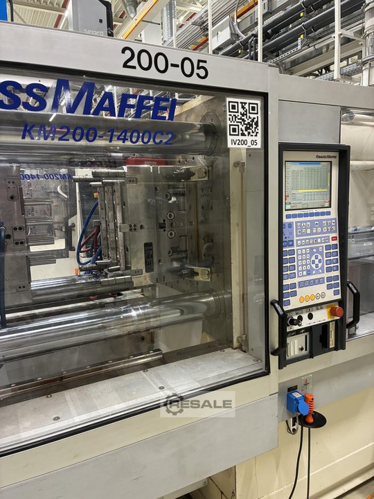 Plastic injection machines KRAUSS MAFFEI KM 200 1400 C2