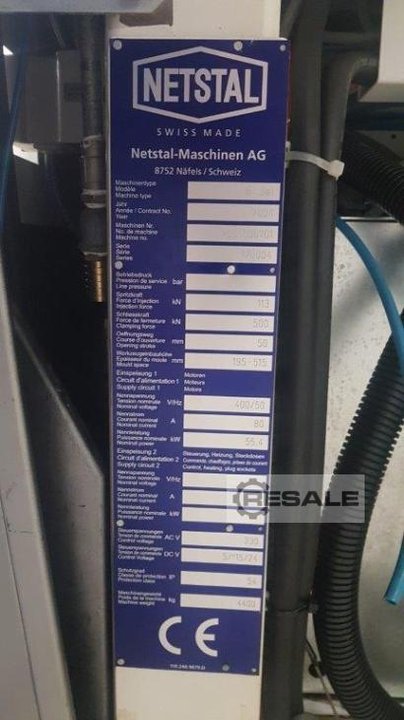 Precyzyjne wtryskarki NETSTAL- MASCHINEN E- Jet 500768