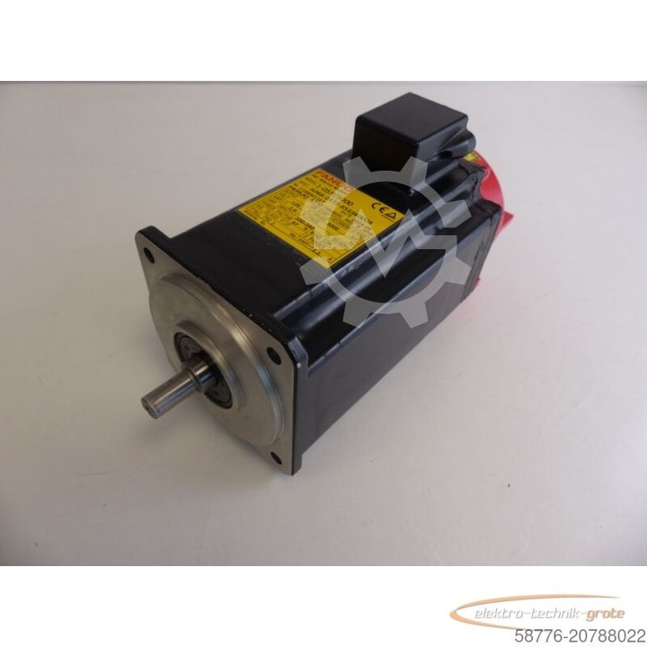 Fanuc A06B- 0373-B569 # 0008 AC Servo Motor SN: C166M11E1 + Pulsecoder