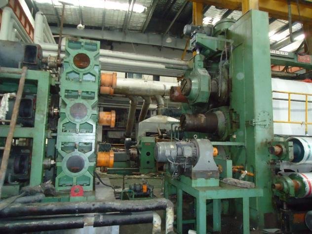 Calender linky dopředu MACHINERY TAIWAN 4000mm 4 role PVC Calender