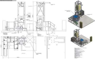 Granulowane urządzenia transportujące SAE / EMDE Big- Bag Station