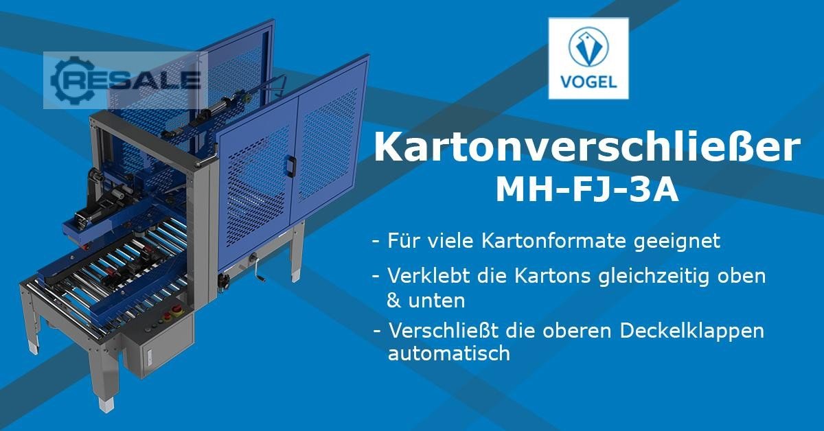 Carton closing machines VOGEL VERPACKUNGEN MH-FJ 3A